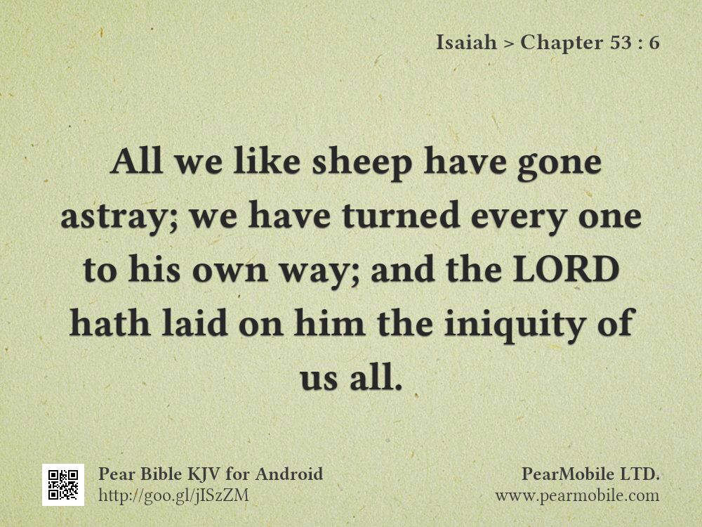 Isaiah, Chapter 53:6